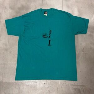 Fruit of the Loom Turquoise Graphic Short Sleeve Tee